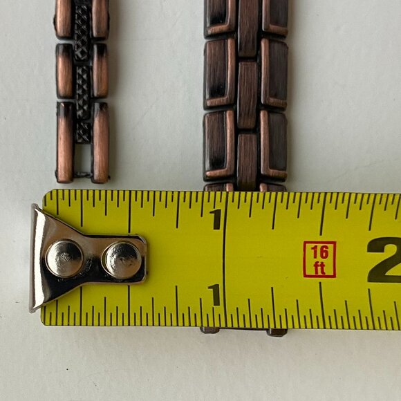 Copper-Tone Link Bracelet Pair - Picture 3 of 4